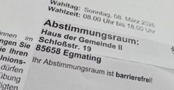 Neuerung im Wahllokal zur Kommunalwahl bei der Gemeinde Egmating